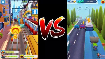 Video Talking Tom Gold Run Mining Cart Ride New Map Vs Subway Surfers Zurich 2019
