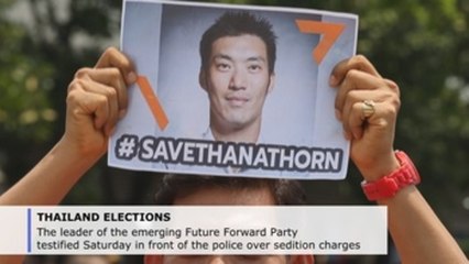 Thai anti-military politician accused of sedition testifies before police