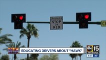 How to use the HAWK pedestrian crossing signals