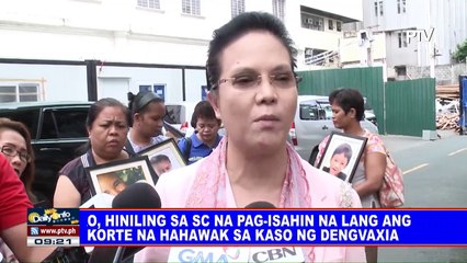 PAO, hiniling sa SC na pag-isahin na lang ang korte na hahawak sa kaso ng Dengvaxia