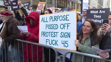 New York'ta "Mueller Raporu" Protestosu