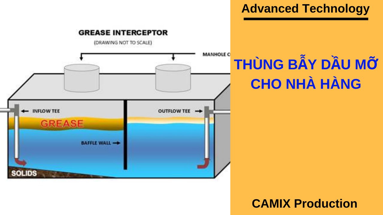 Thùng bẫy dầu mỡ cho nhà hàng (CAMIX/05.01.2019)