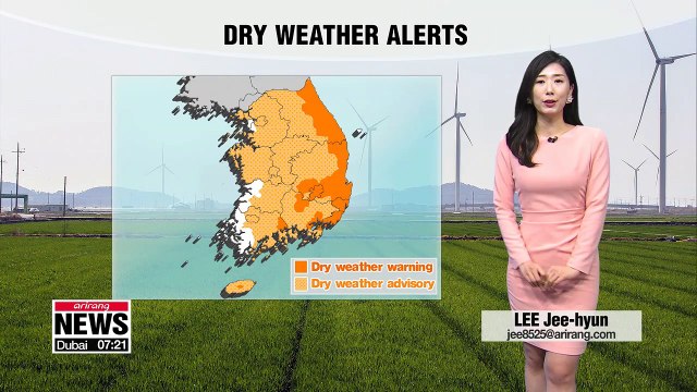 Strong winds and dry conditions grip Korea's eastern regions _ 040519