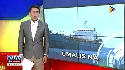 Barkong dumaong sa Lobo, Batangas, umalis na