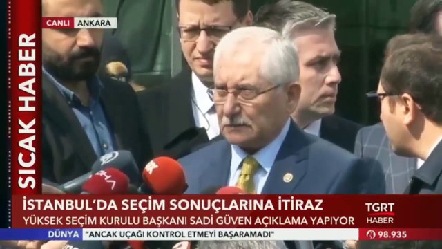YSK Başkanı Sadi Güven'den Açıklama