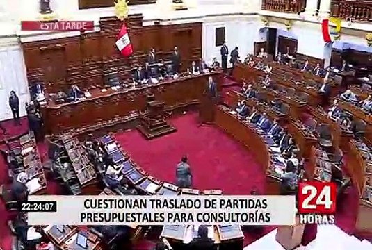 Congreso: cuestionan traslado de partidas presupuestales para consultorías