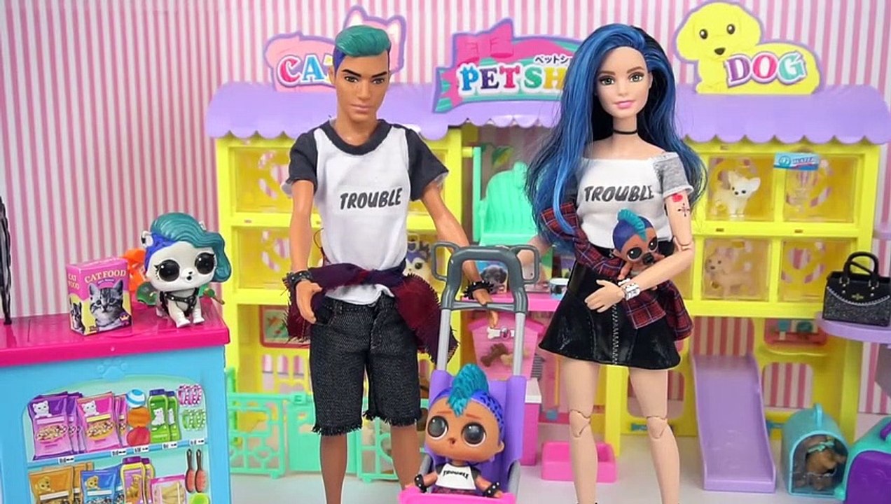 LOL Punk Boi Family Adopts a New Pet - Custom  Barbie DIY  LOL Surprise PET Series 4 | Boomerang