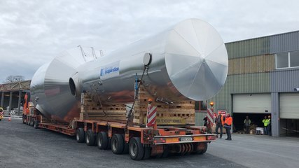 Convoi exceptionnel pour évaporateur géant