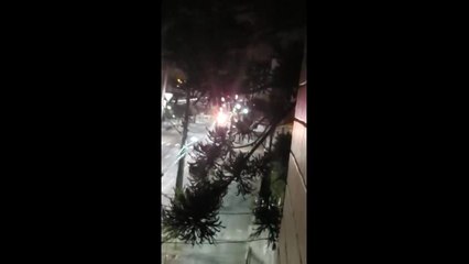 Marginais tocam o terror durante assalto a banco nesta madrugada em Araucária