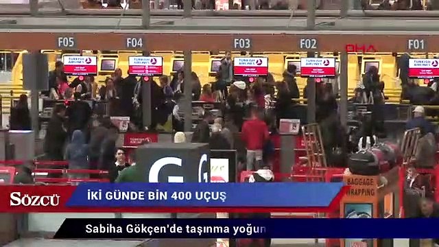 Sabiha Gökçen'de taşınma yoğunluğu