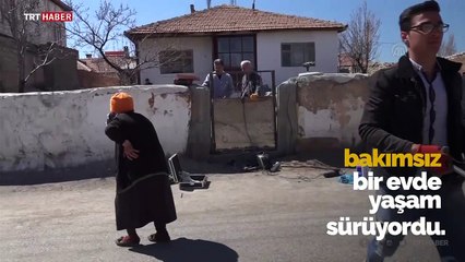 Yalnız yaşayan Ferhunde ninenin yüreğine sıcacık dokunuş