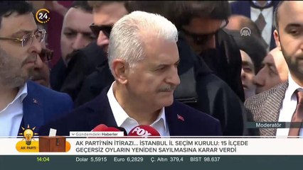 Binali Yıldırım açıklama yapıyor