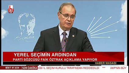 Yenilgiyi kabul edemeyen AKP iptal istedi ret geldi / Faik Öztrak basın açıklaması