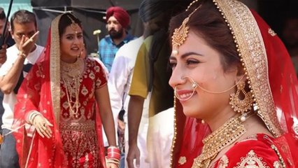 Sargun Mehta's Bridal Look From Her Upcoming Film Surkhi Bindi |FilmBeat