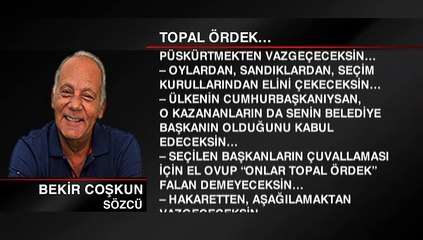 Bekir Coşkun: Topal Ördek...