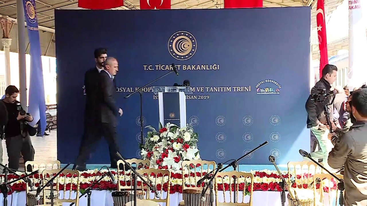 Sosyal Kooperatif Eğitim ve Tanıtım Treni Uğurlama Töreni - Ulaştırma ve Altyapı Bakanı Cahit Turhan - İSTANBUL