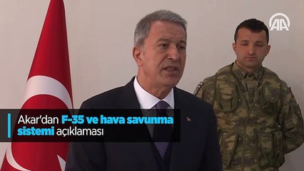 Akar'dan F-35 ve hava savunma sistemi açıklaması