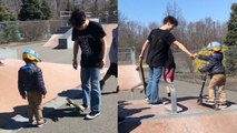 Heartwarming Video Shoes Teens Teaching Boy With Autism How To Skateboard