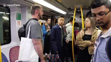 'Shut up please!' US anti-abortion preacher triggers backlash on Australian train