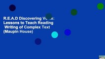 R.E.A.D Discovering Voice: Lessons to Teach Reading   Writing of Complex Text (Maupin House)