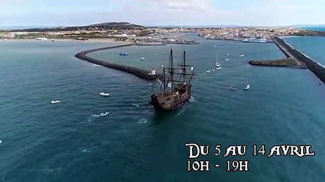L'arrivée du Galéon Andalucía au Cap d'Agde - avril 2019