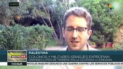 Colonos y militares israelíes invaden terrenos en Cisjordania