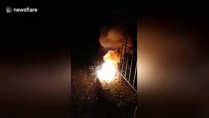 Thermite explodes in backyard scientist's face in dangerous experiment