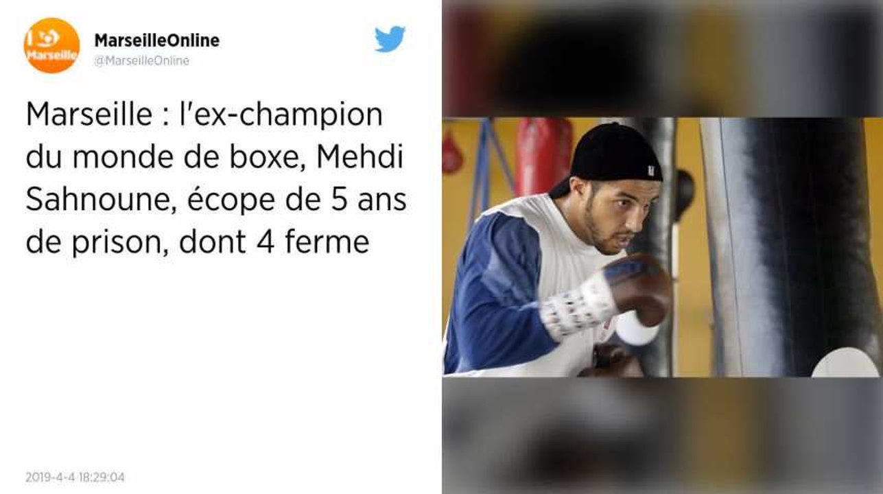 Marseille : 4 ans de prison ferme pour l'ex-champion du monde de boxe Mehdi Sahnoune