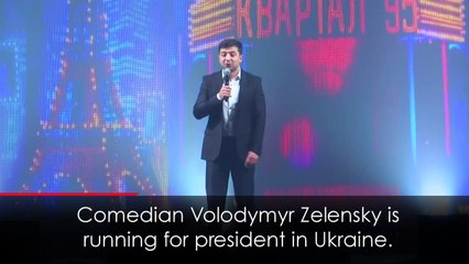 Comedian demands drug tests for Ukraine election