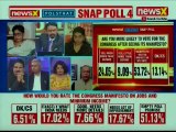 NewsX Polstrat snap poll: UPA vs NDA, Congress Manifesto Is Poll Gimmick, Empty Promises