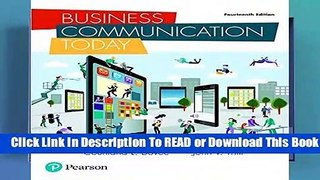 [Read] Business Communication Today  For Full