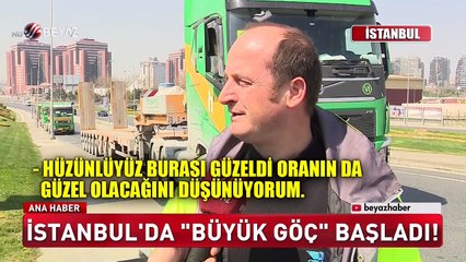 İstanbul'da büyük göç başladı