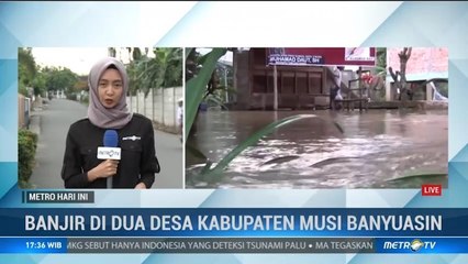 Banjir di Musi Banyuasin Mulai Surut