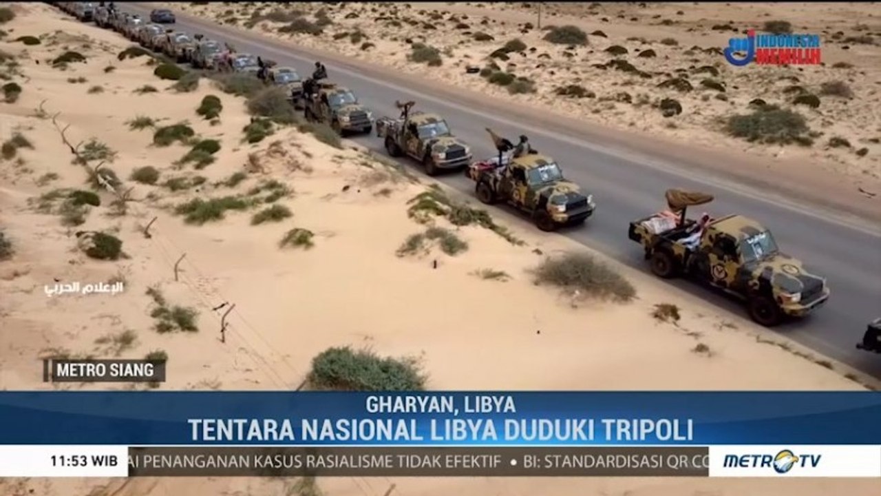 Tentara Nasional Libya Duduki Ibu Kota Tripoli