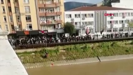 Hatay Asi Nehrine Düşen Kişi Kurtarıldı