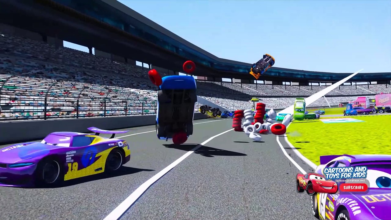 CARS 3 NASCAR RACE DEMOLITION DERBY (Lightning Mcqueen) - video Dailymotion