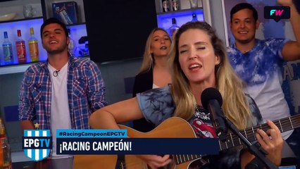 Meliza Blanco cantó para el campeón