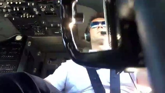 Les image de ce pilote de Boeing filmé lors dun atterrissage musclé !