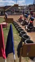 Pedro en la carrera de Karting 16 - 14 de Febrero