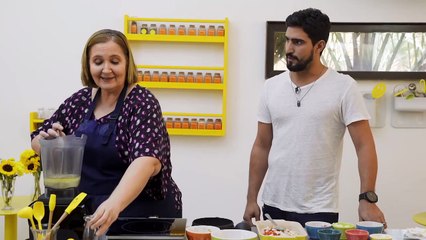 Órfãos da Terra: Renato Góes aprende receita com chef venezuelana