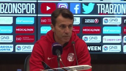 Spor Trabzonspor - Antalyaspor Maçının Ardından