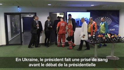 Ukraine: Porochenko passe un test sanguin avant le débat