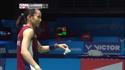 R16 | WS | TAI Tzu Ying (TPE) [1] vs Busanan ONGBAMRUNGPHAN (THA) | BWF 2019