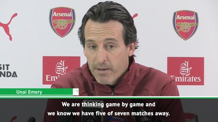 Download Video: Emery remaining 'realistic' about top-four chances