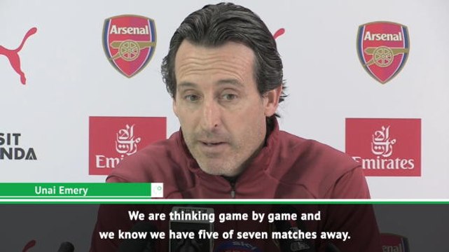 Emery remaining 'realistic' about top-four chances