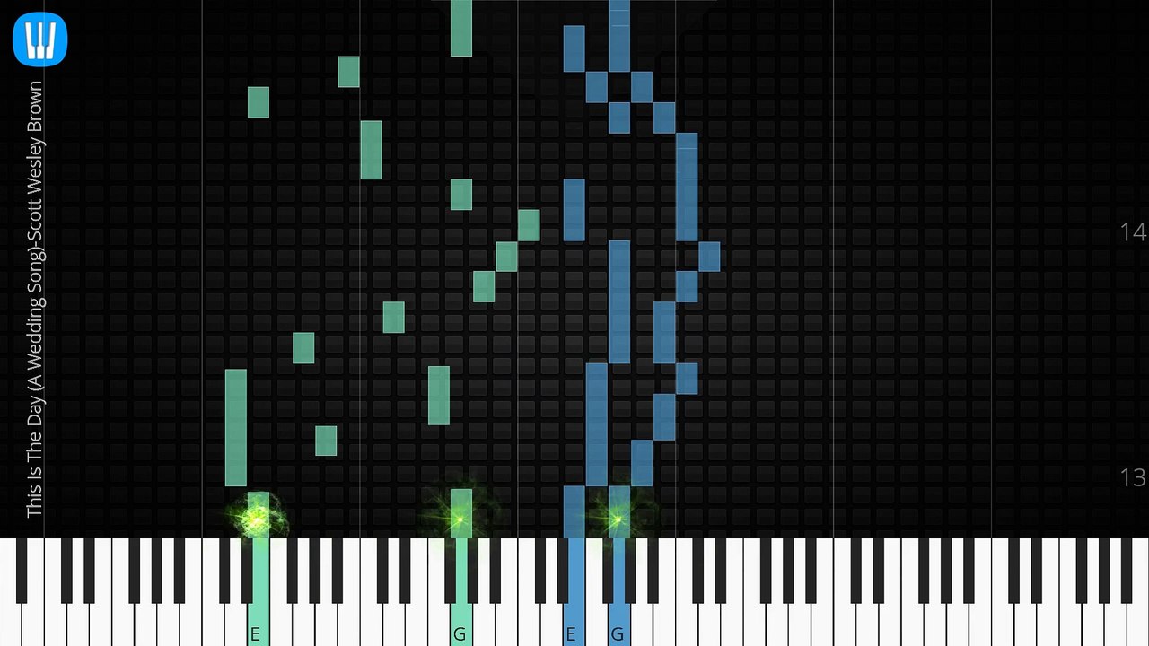  [Piano Solo]This Is The Day (A Wedding Song)-Synthesia Piano Tutorial
