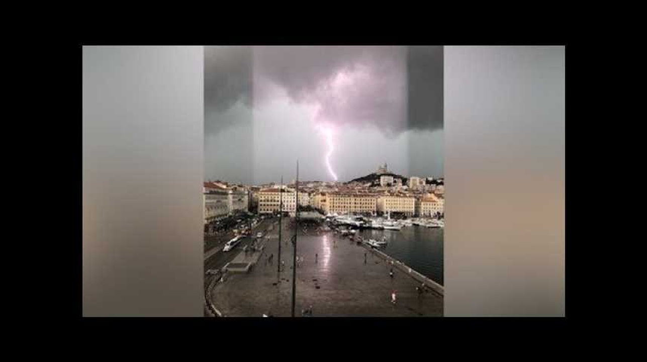 Les images des énormes orages dans le Sud-Est