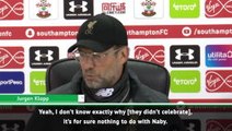 I don't know why they didn't celebrate with Keita - Klopp