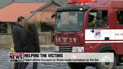 Putting out remaining fires are on-going in the eastern coast of the country