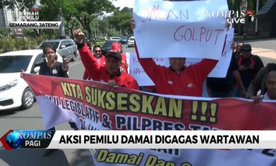 Wartawan di Semarang Kampanyekan Pemilu Damai